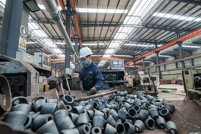 盐城网架配件-锥头加工车间